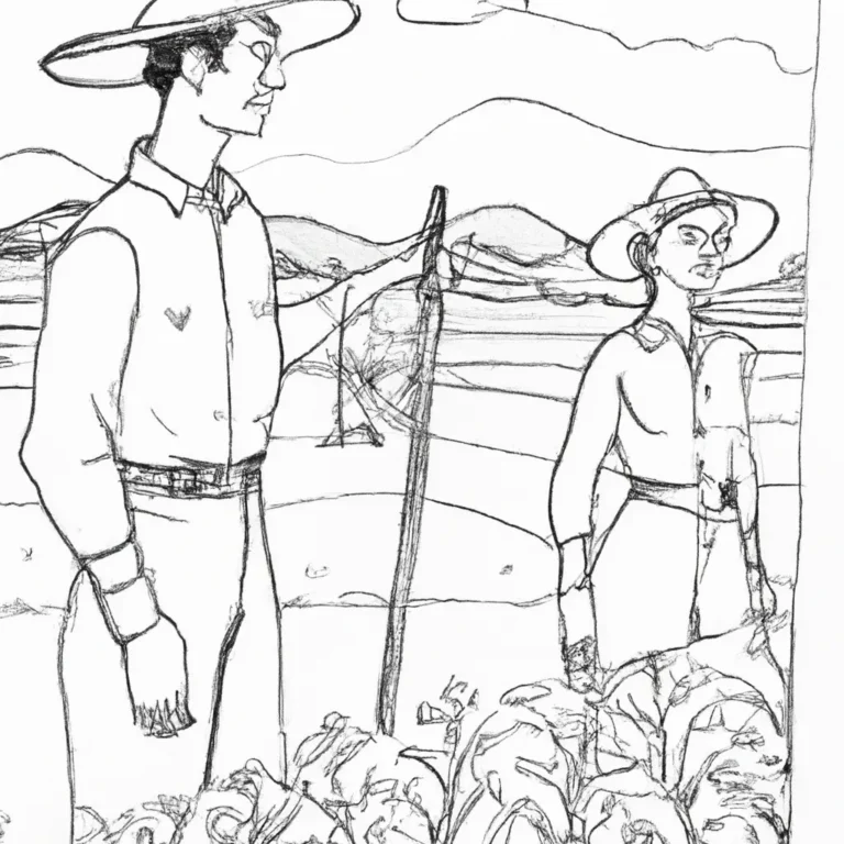 agricultores aquarela apreciando valor trabalho campo