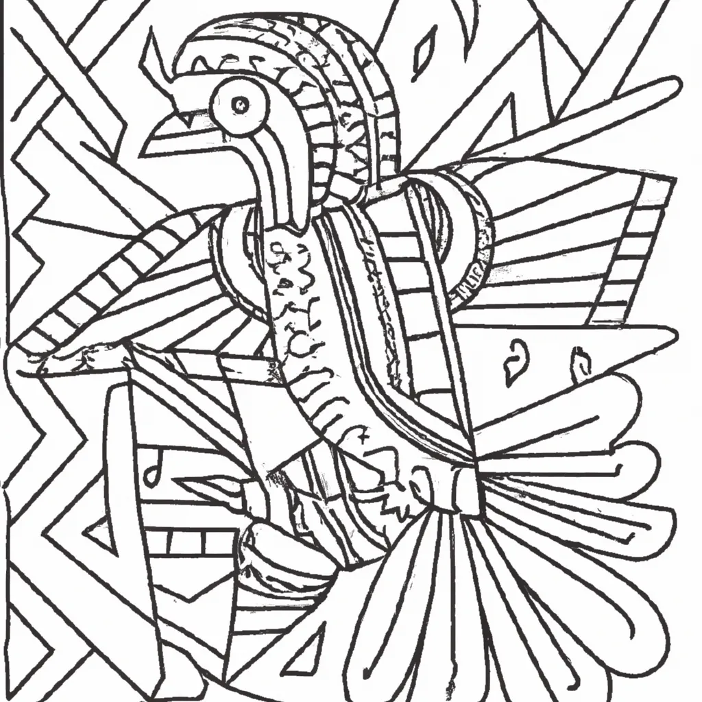 O Espírito da Arte Indígena Brasileira: Desenhos para Colorir