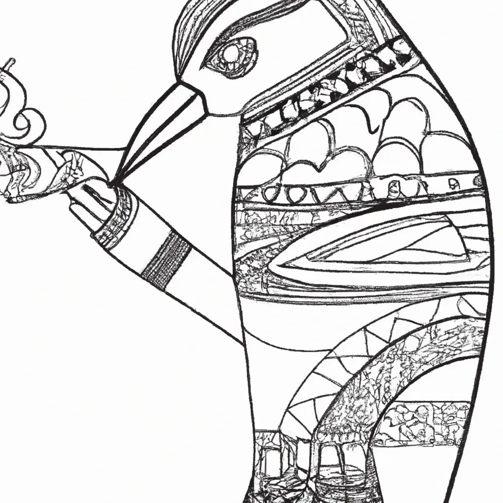 O Espírito da Arte Indígena Brasileira: Desenhos para Colorir