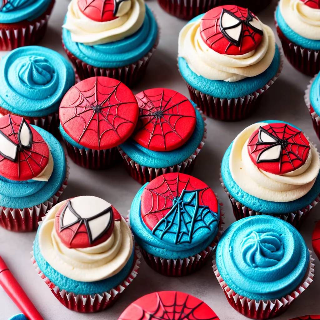 Cupcakes Decorados para Festa do Homem Aranha: Herói em Forma de Doce ...