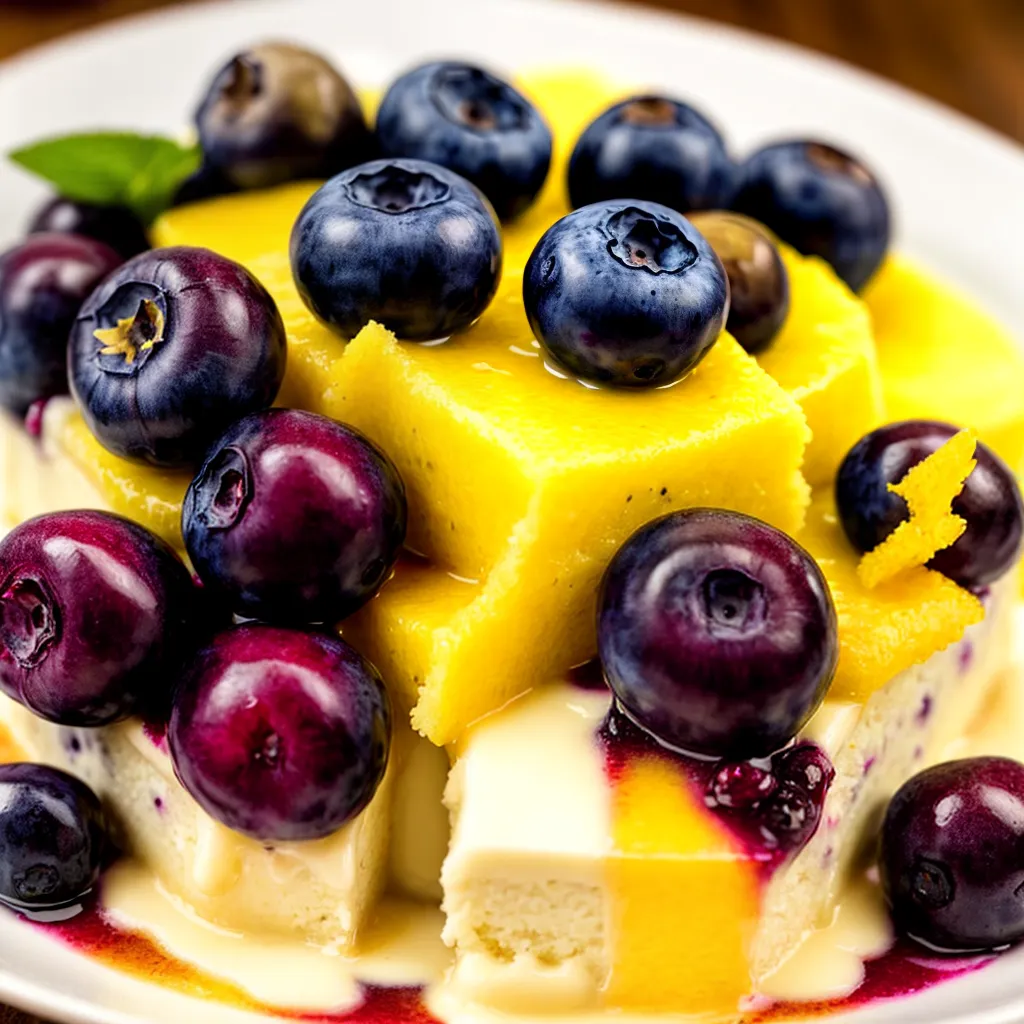 Pudim de Blueberry e Limão: O Duo que Virou Mania - 🧁 Cupcakeria