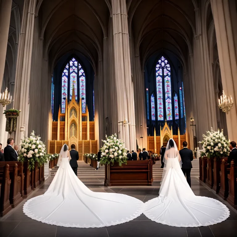Fotos noiva catedral casamento flores scaled