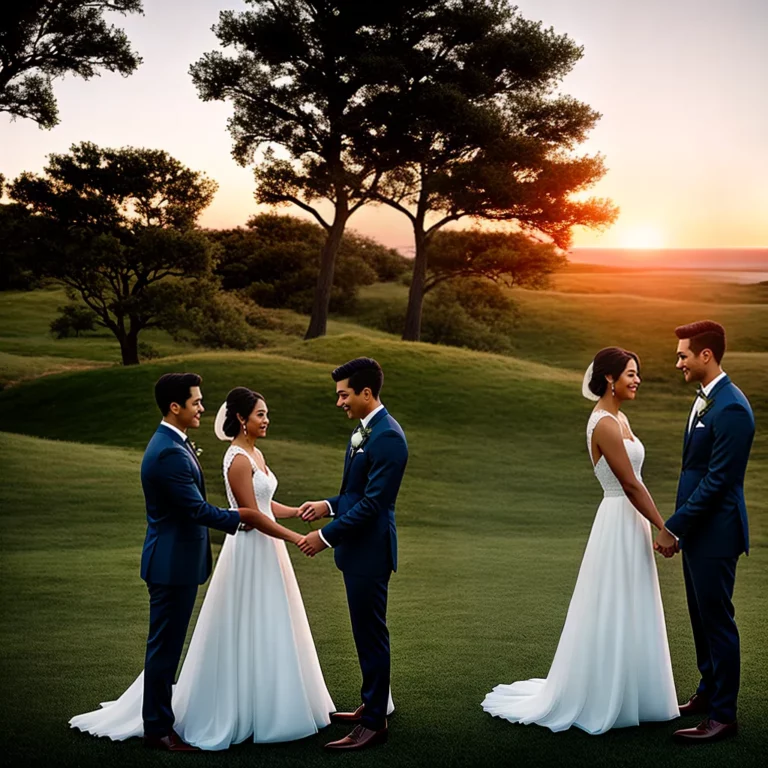 Fotos casamento promessa por do sol scaled