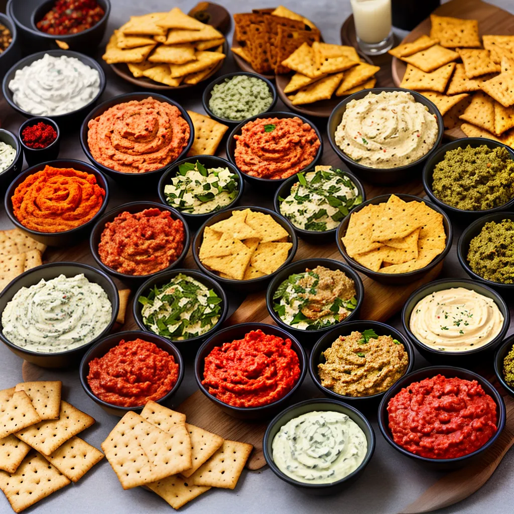 Fotos dips caseiros casamento crackers
