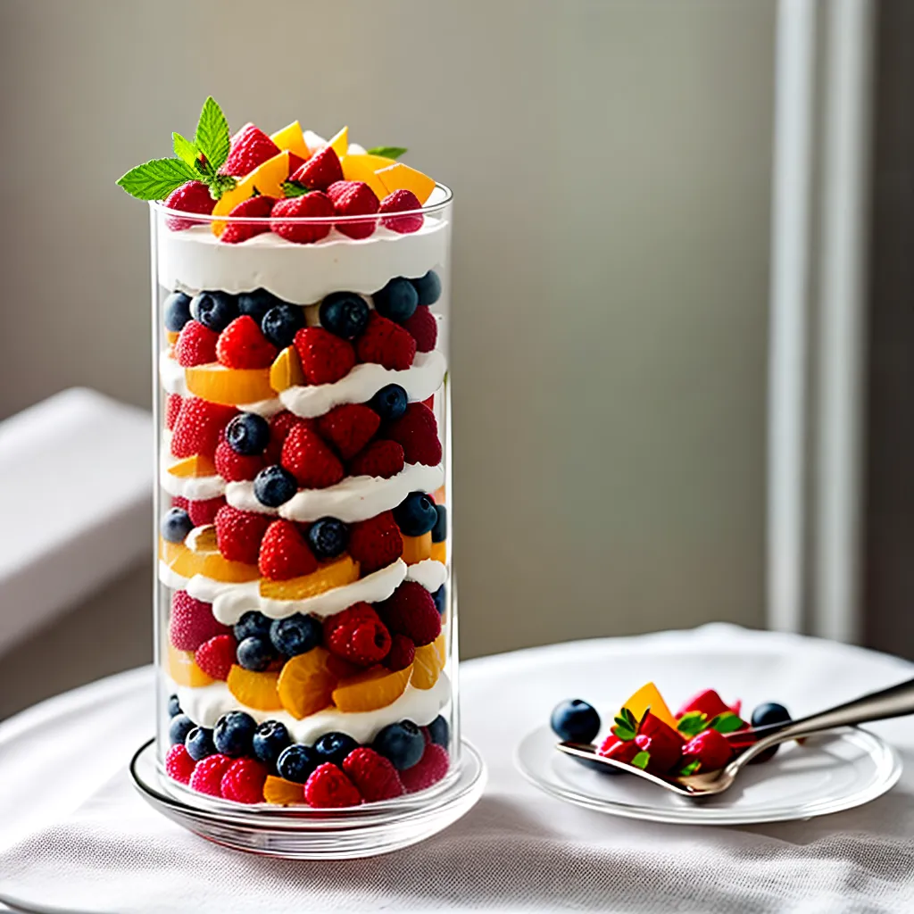 Fotos verrine frutas mousse granola casamento