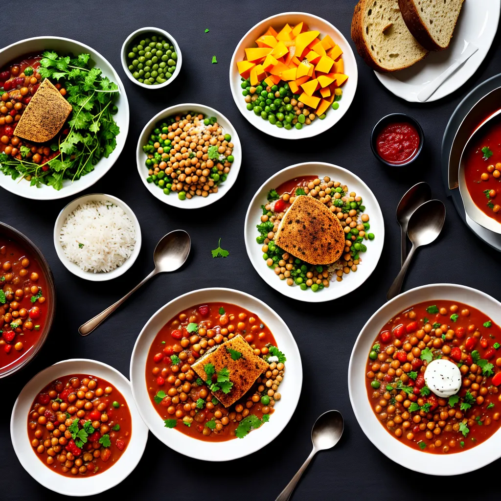 Fotos leguminosas salada sopa estufado arroz