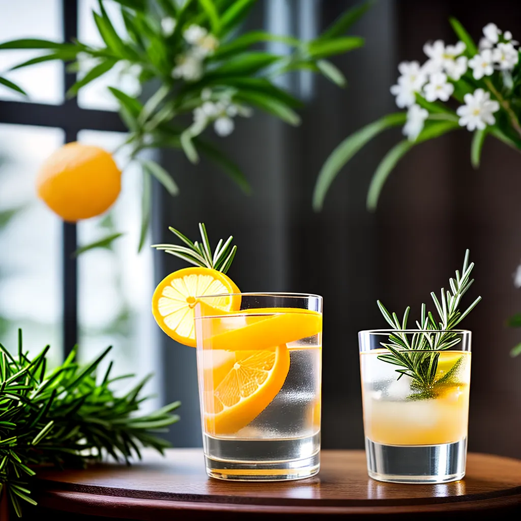 Fotos coquetel grapefruit vodka elderflower rosemary casamento