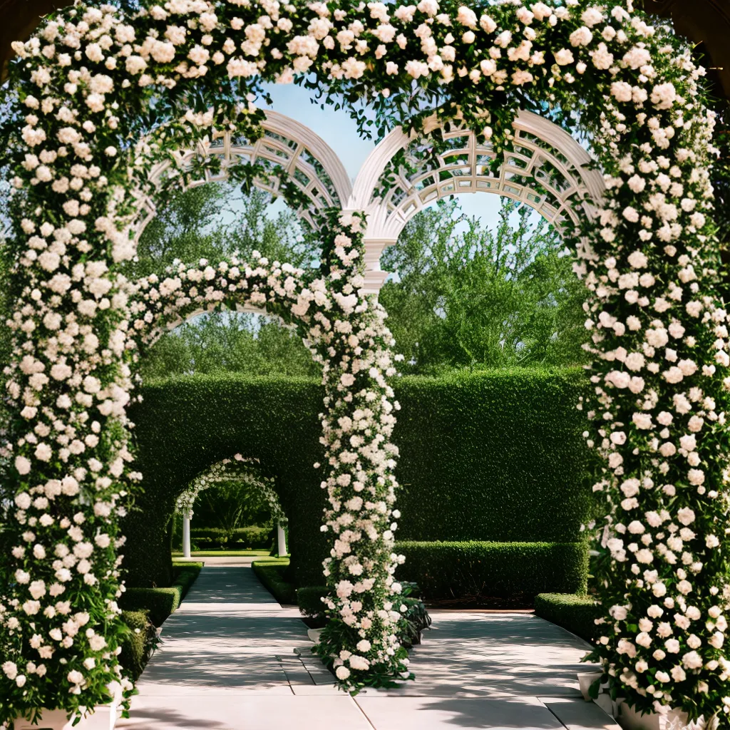 Fotos arco flores verde casamento romantico Fotos arco flores verde casamento romantico