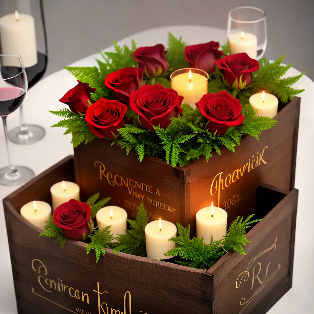 Fotos rosas vermelhas caixa vinho velho Fotos rosas vermelhas caixa vinho velho
