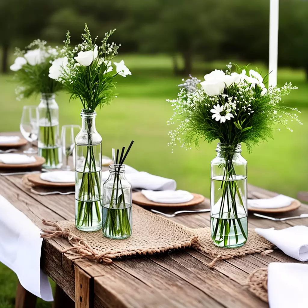 Dicas para criar uma decoração de casamento com garrafas de vidro