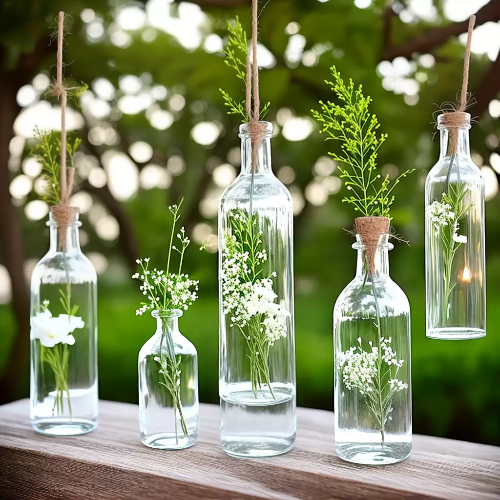 Dicas para criar uma decoração de casamento com garrafas de vidro