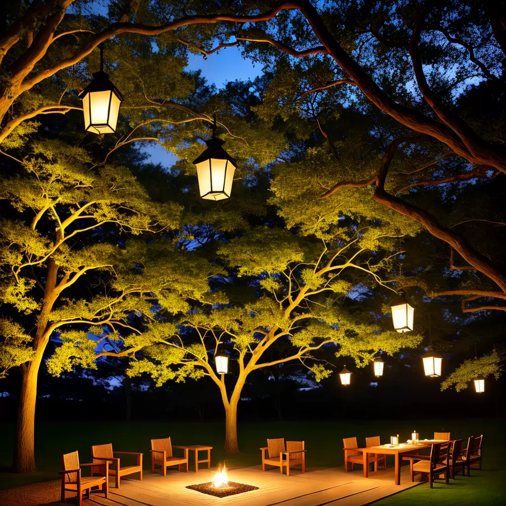 Decoração com lanternas japonesas iluminação única