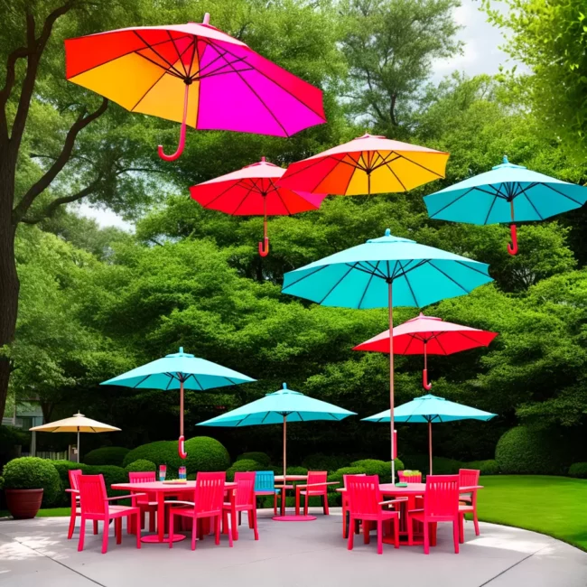 Fotos area externa cores umbrellas Fotos area externa cores umbrellas