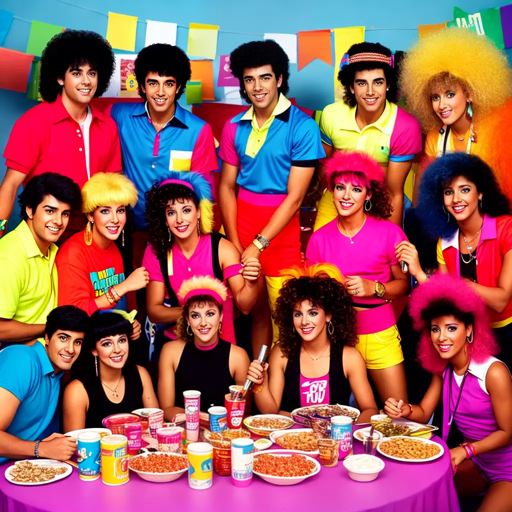 Fotos despedida solteiro 80s lanche banner