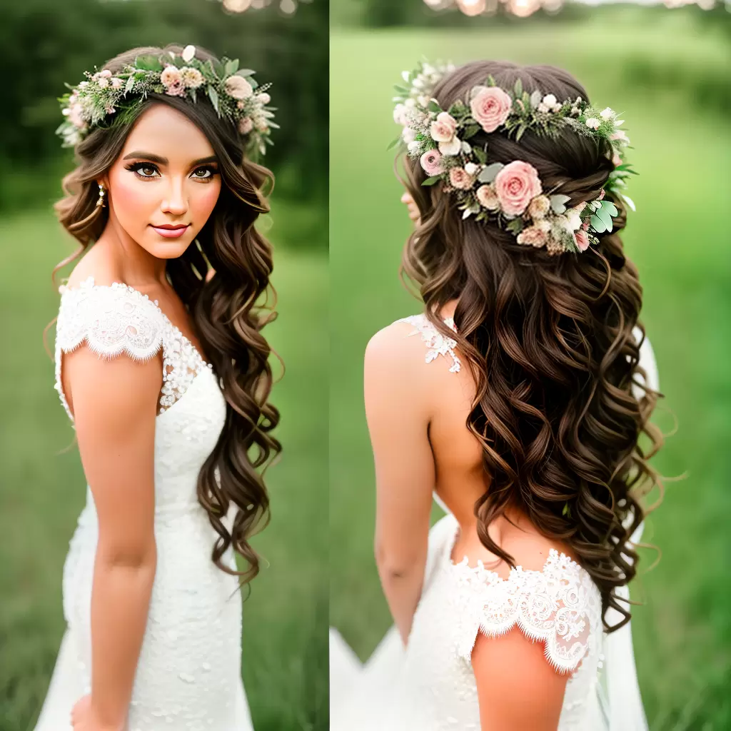 Fotos noiva cabelo flor vestido buque rustico Fotos noiva cabelo flor vestido buque rustico