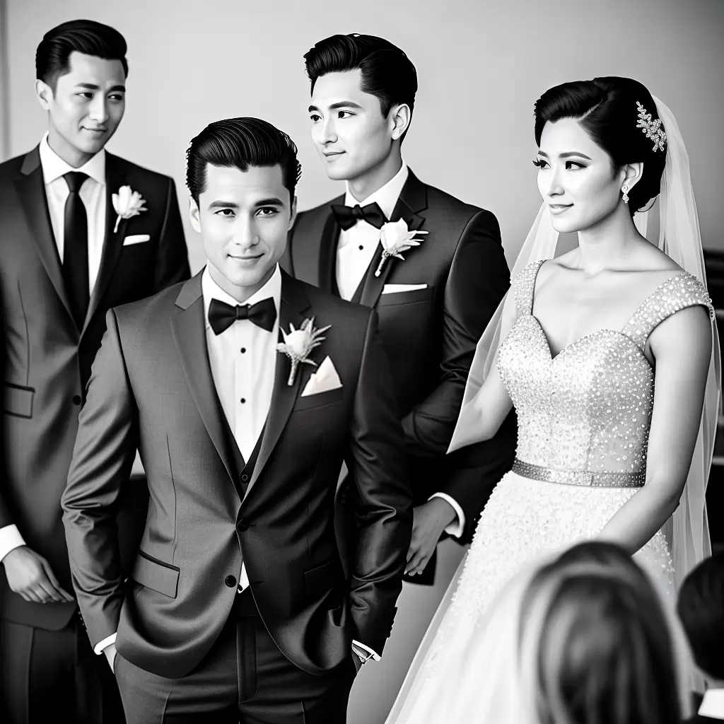 Fotos noivo estiloso casamento noiva amor