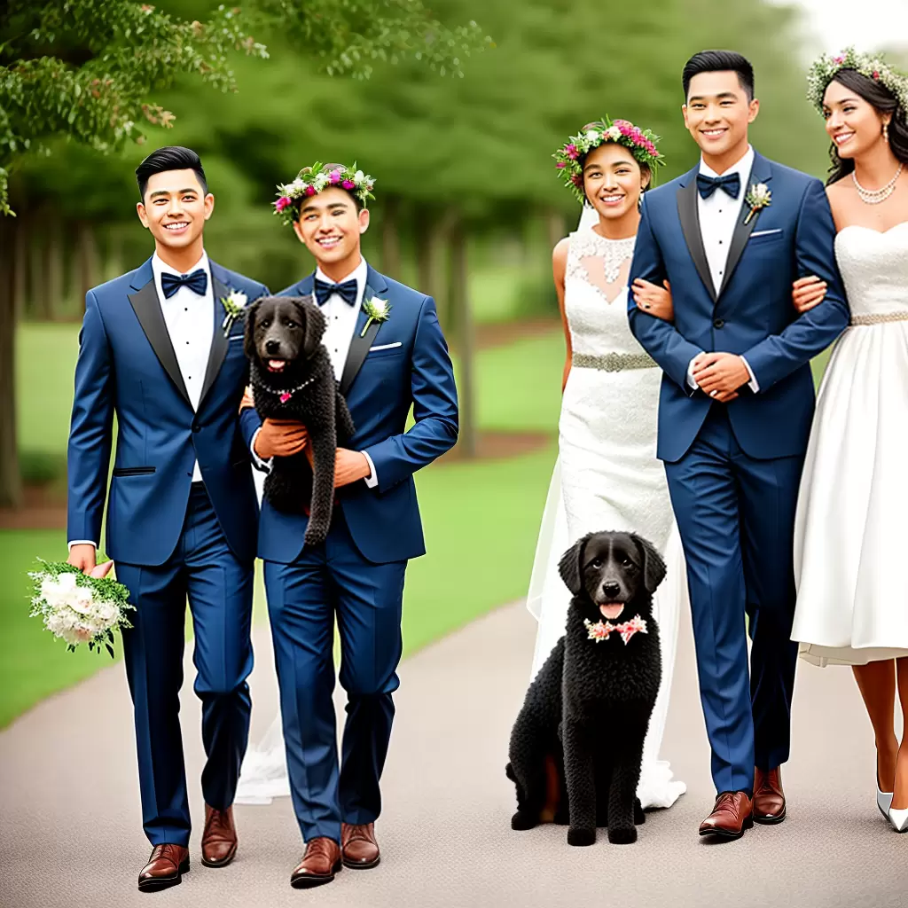 Fotos casamento pets roupas lacos