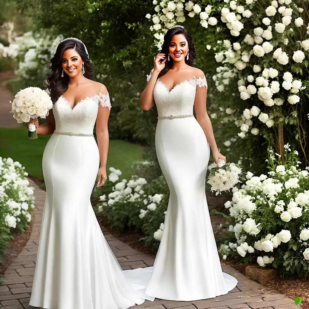 Fotos noiva curvas vestido a line rosas