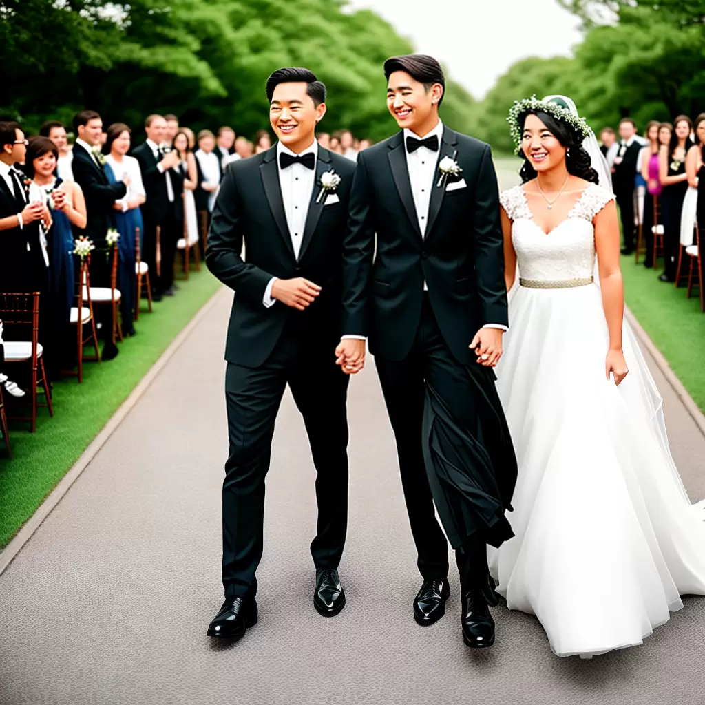 Fotos casamento menina vestido branco menino terno preto