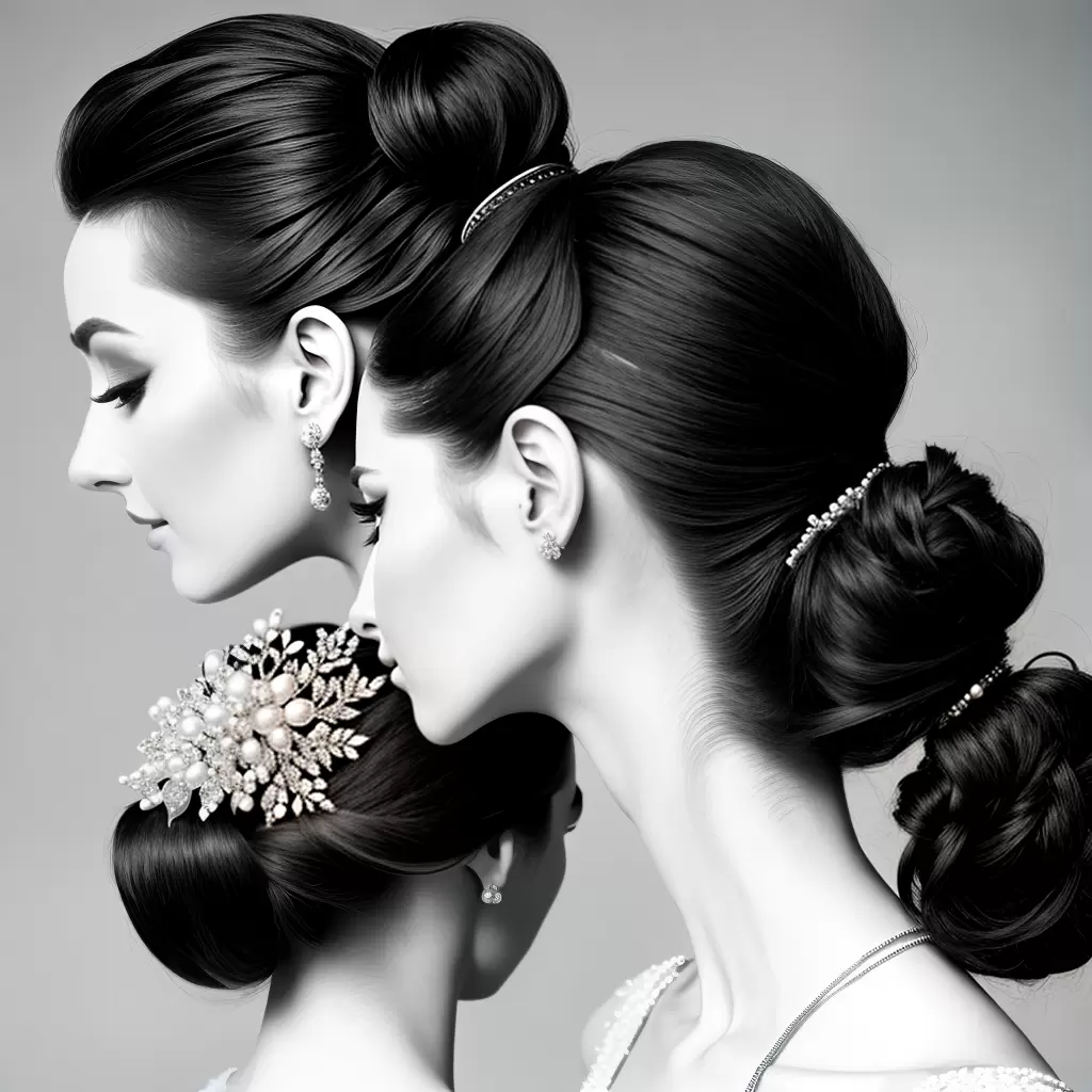 Fotos noiva sofisticada updo perola