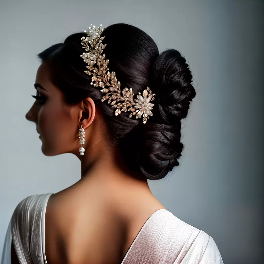 Fotos noiva sofisticada updo perola veu