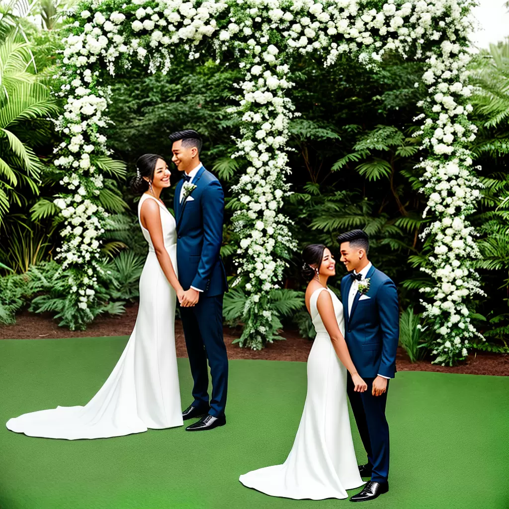Fotos casamento noivos modernos verde luzes