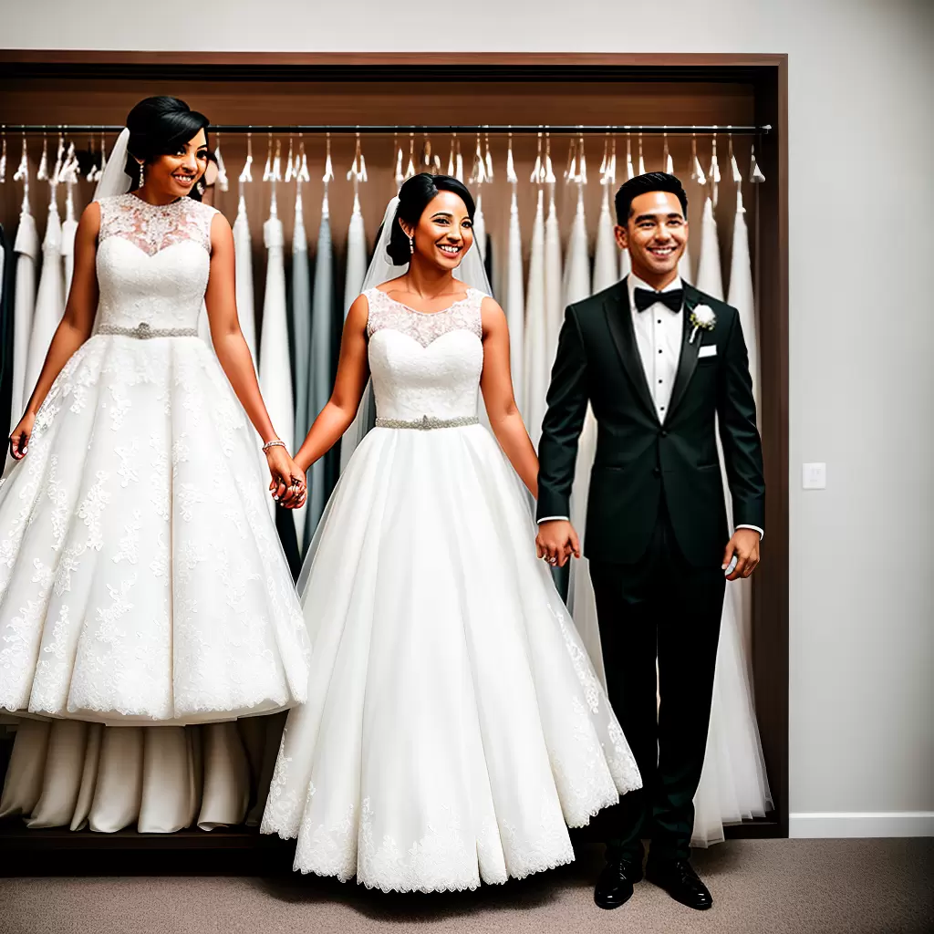 Fotos noivos sorriso roupas casamento