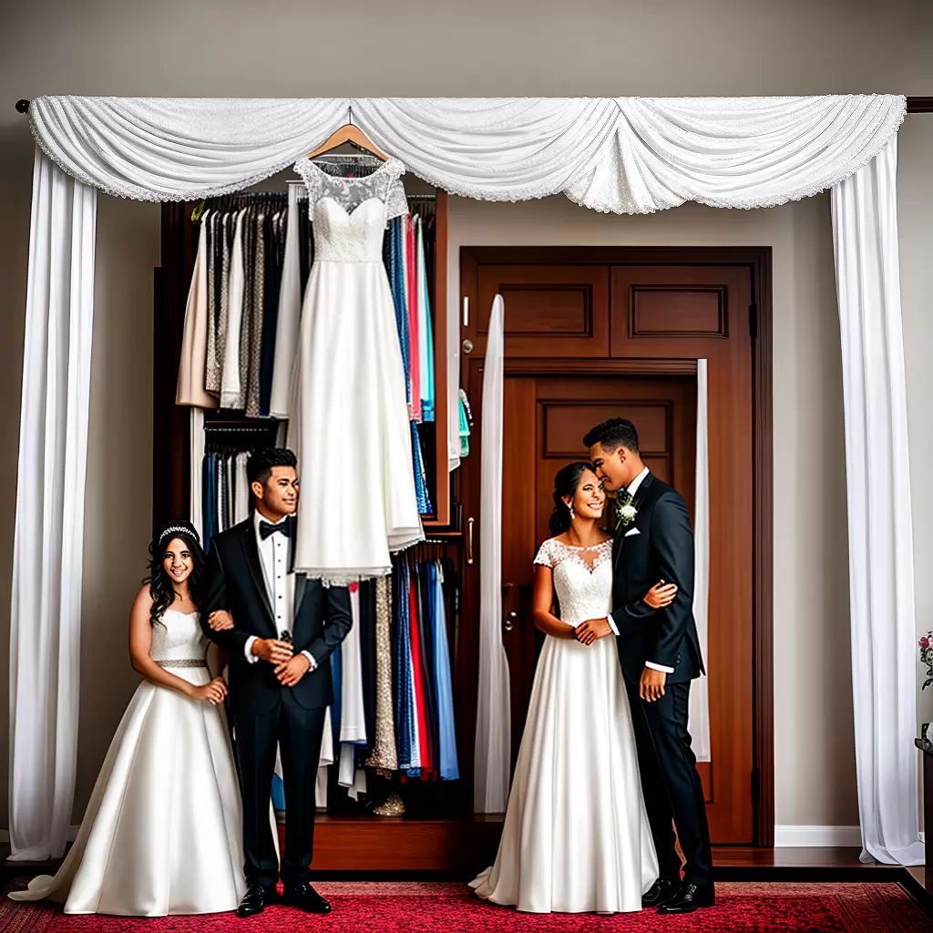 Fotos noivos loja trajes duvida