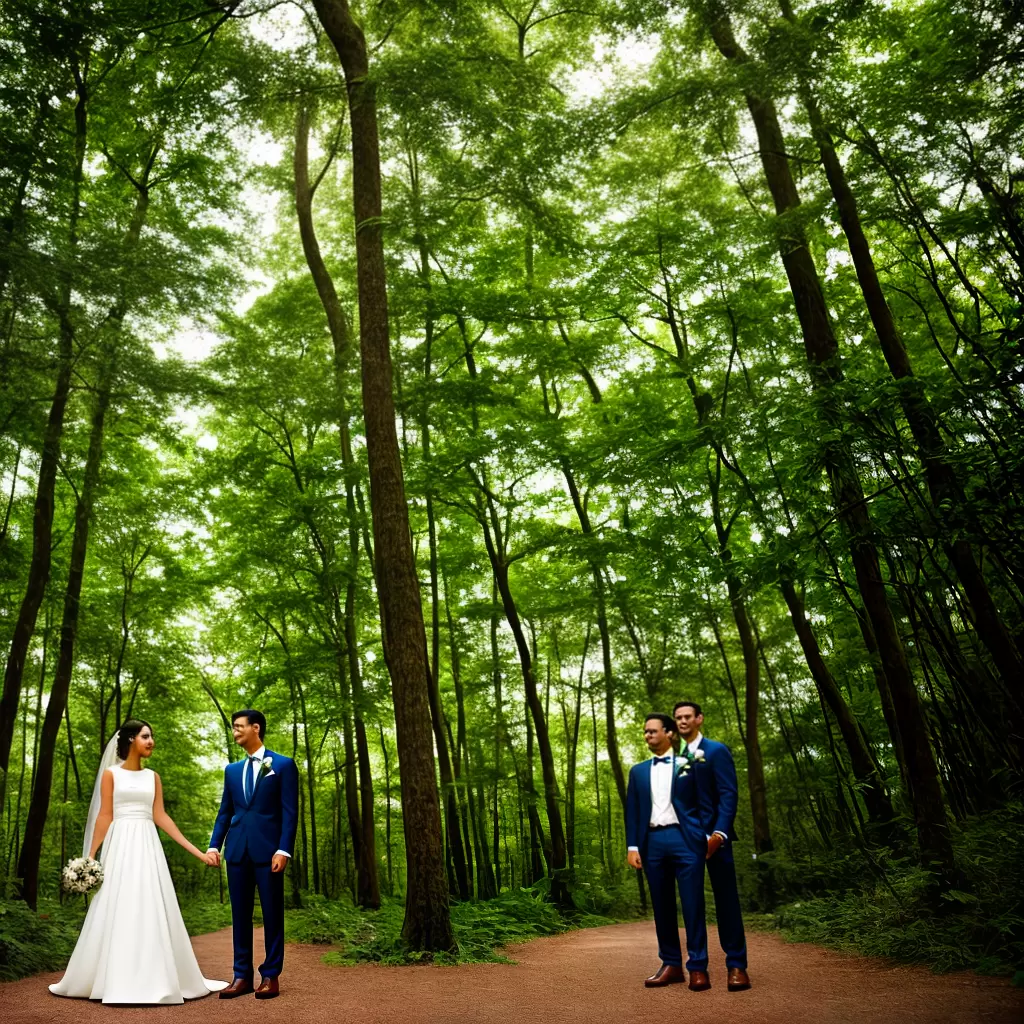 Fotos casamento sustentavel floresta noiva noivo 1