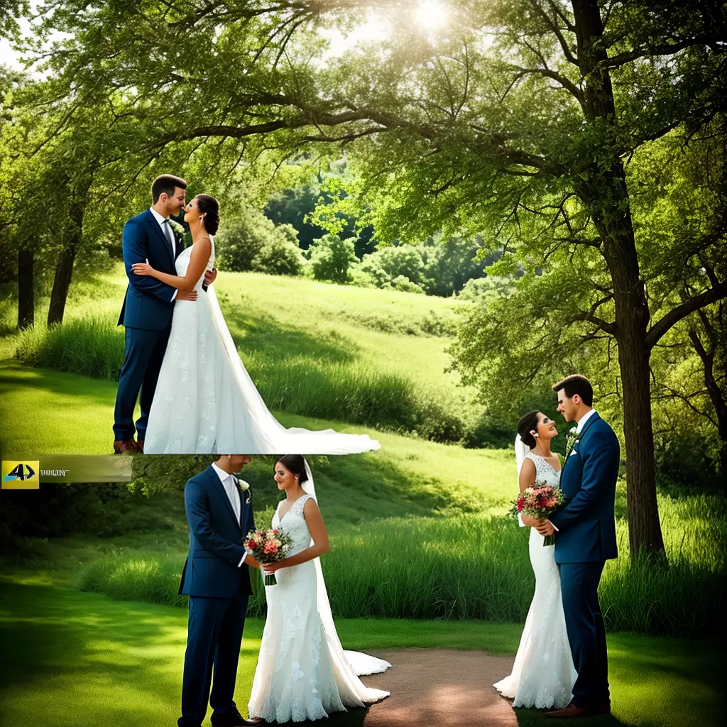 Fotos casamento ar livre noivos romantico