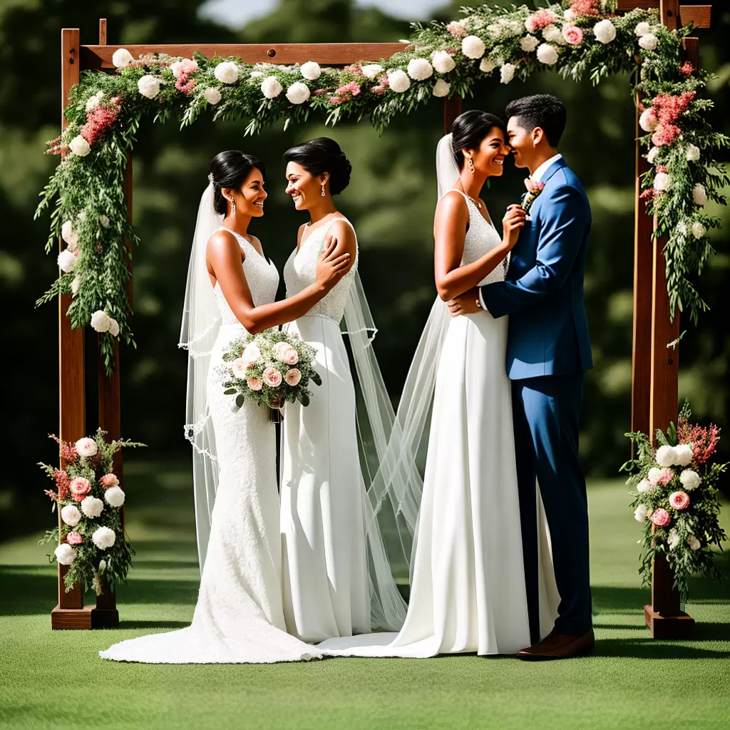 Fotos casamento lgbt amor familiares roupas