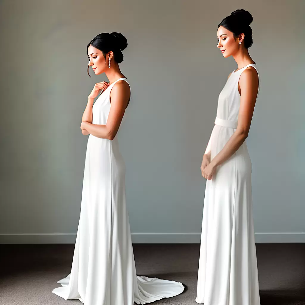 Fotos noiva elegante minimalista branco