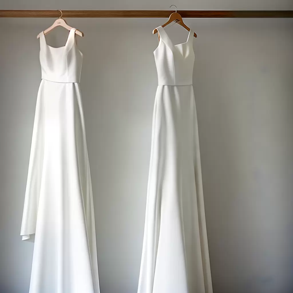 Fotos vestido noiva minimalista elegante