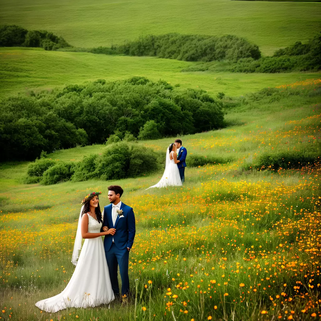Fotos casamento campo noivos boho flor