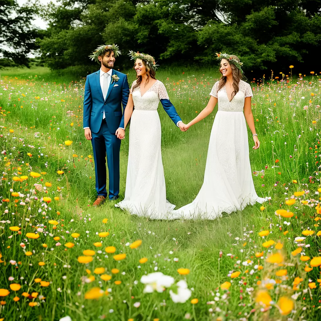 Fotos casamento campo noivos flor estilo