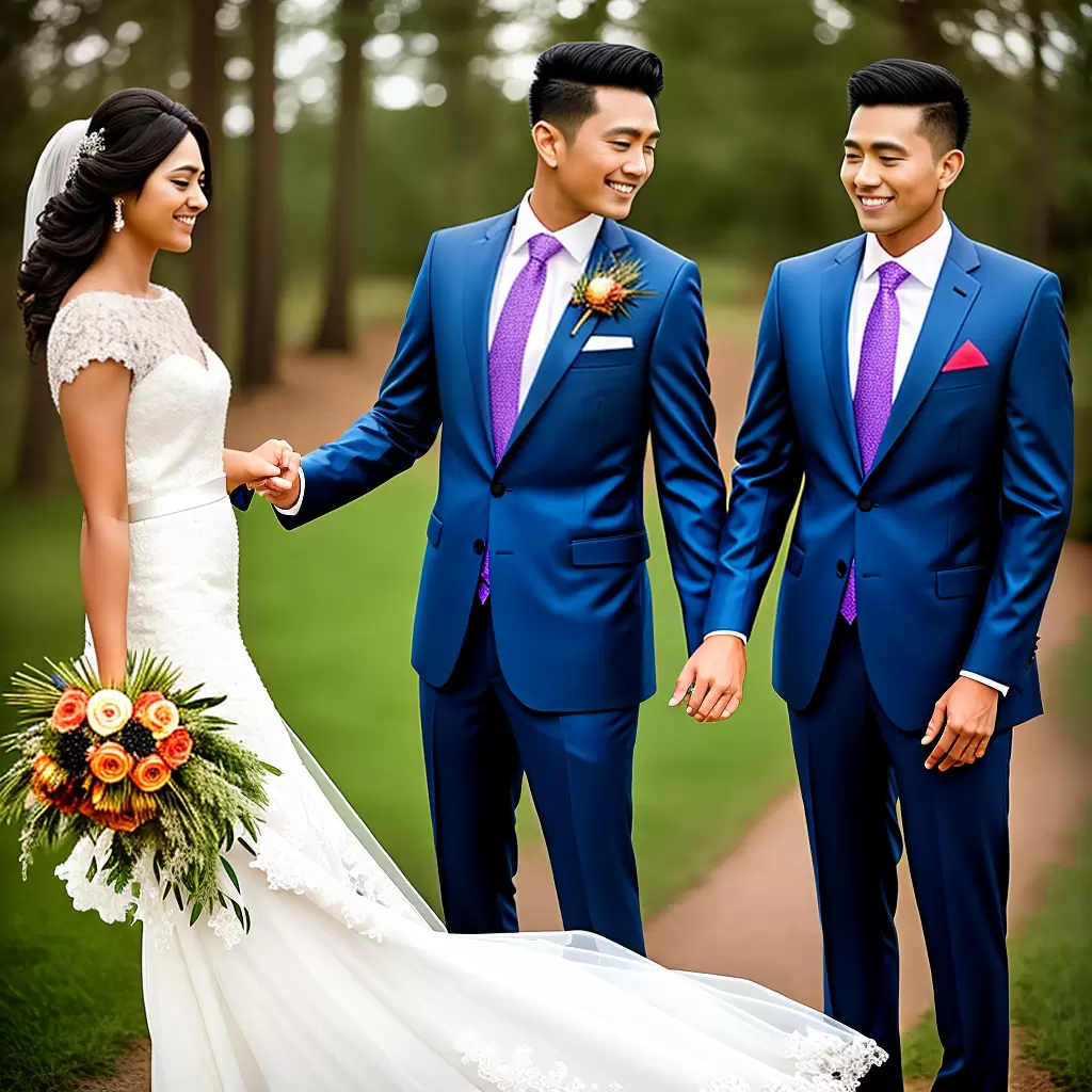 Fotos vestido traje noivo harmonia maos