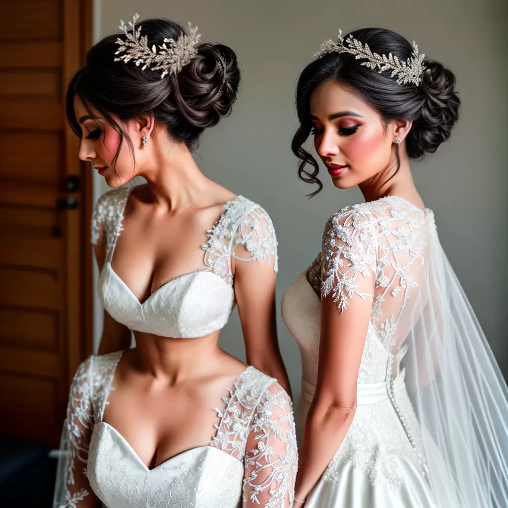 Fotos noiva sofisticada penteado penas