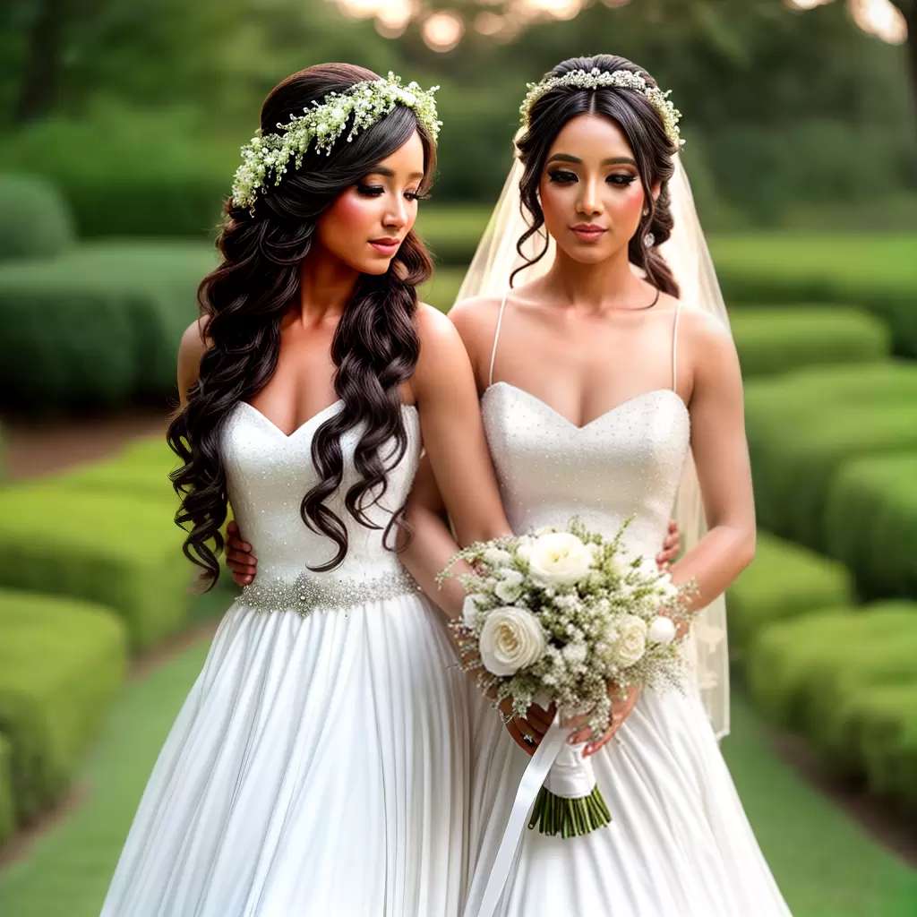 Fotos noiva flor cabelo elegante romantico