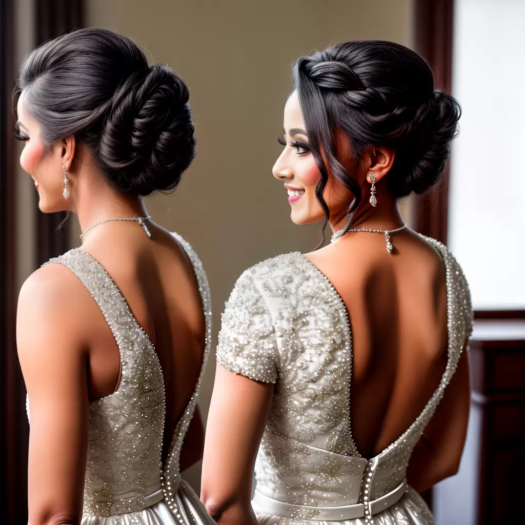 Fotos noiva sorriso espelho penteado elegante Fotos noiva sorriso espelho penteado elegante