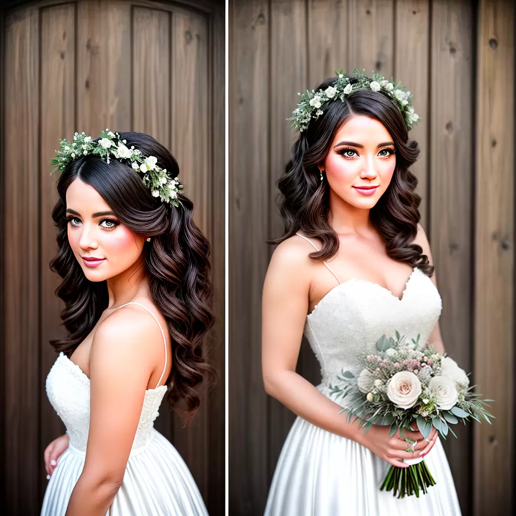Fotos noiva vintage cabelo flor vestido porta