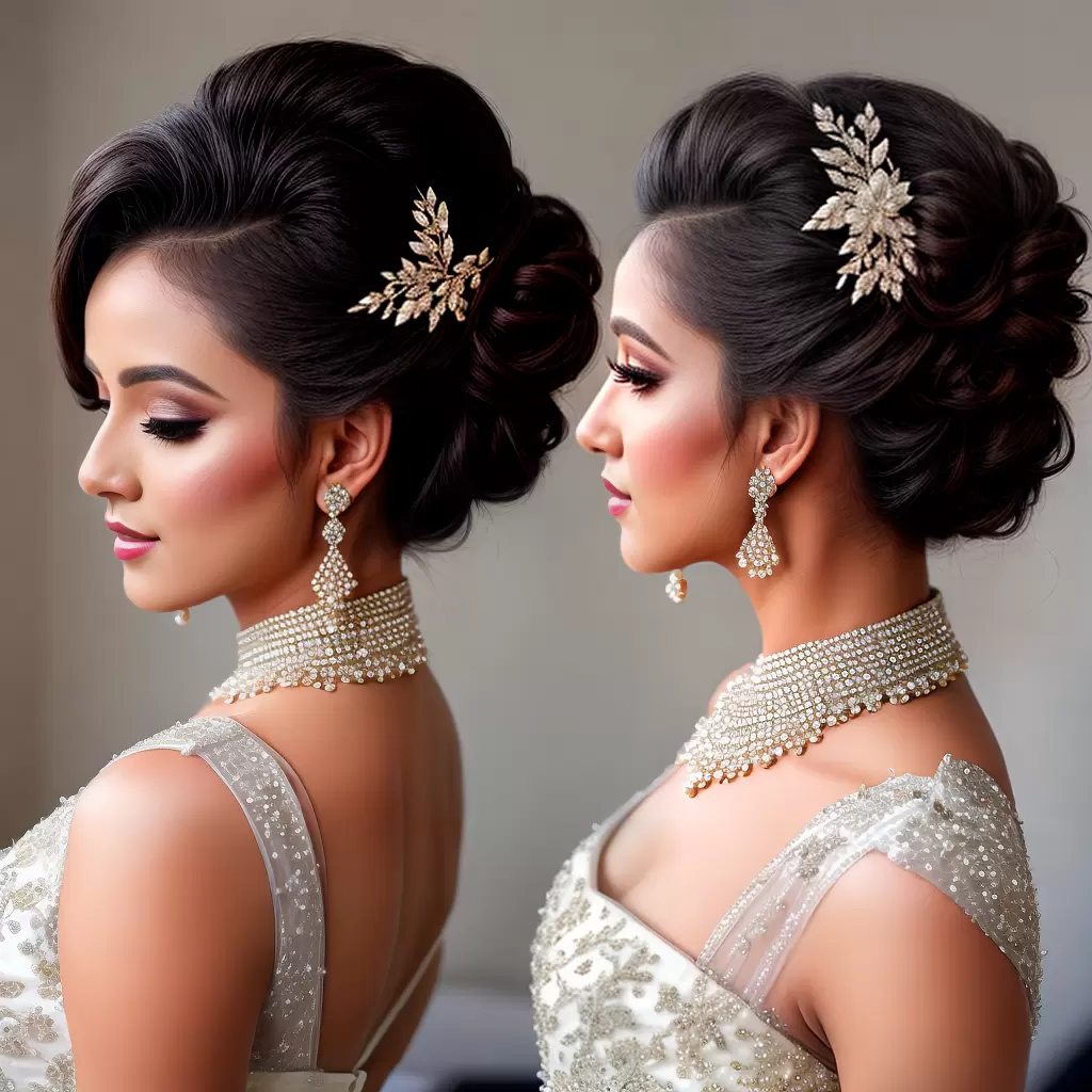 Fotos noiva classica penteado acessorios brilho