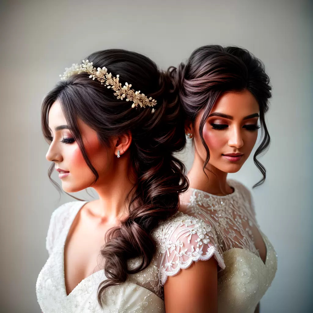 Fotos noiva cabelo ondulado floral Fotos noiva cabelo ondulado floral