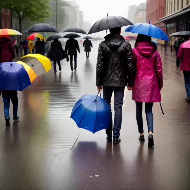 Fotos casal umbrella individualidade chuva Fotos casal umbrella individualidade chuva