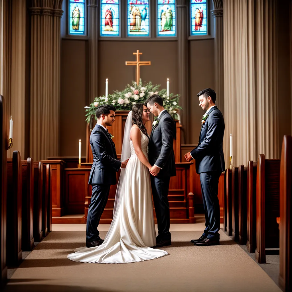 casamento cristao noiva noivo altar
