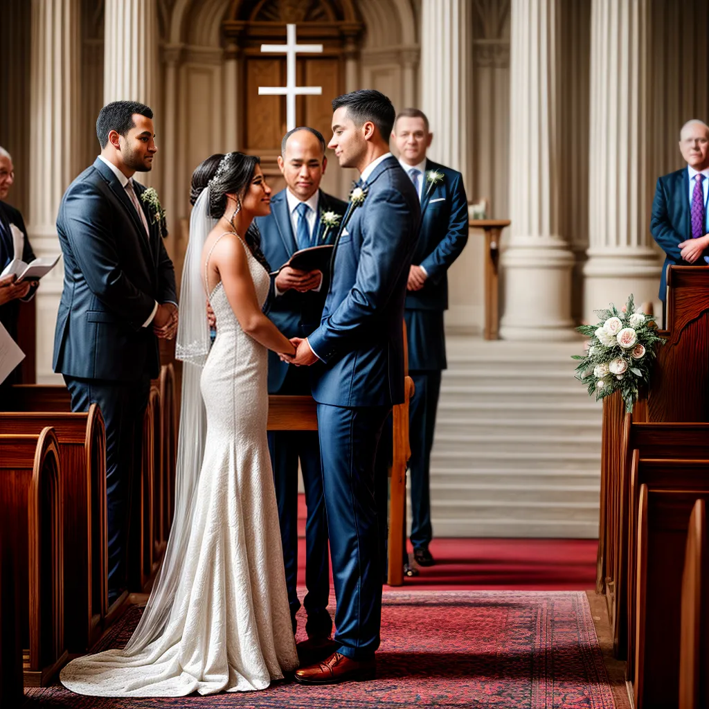 casamento cristao noiva noivo altar 1