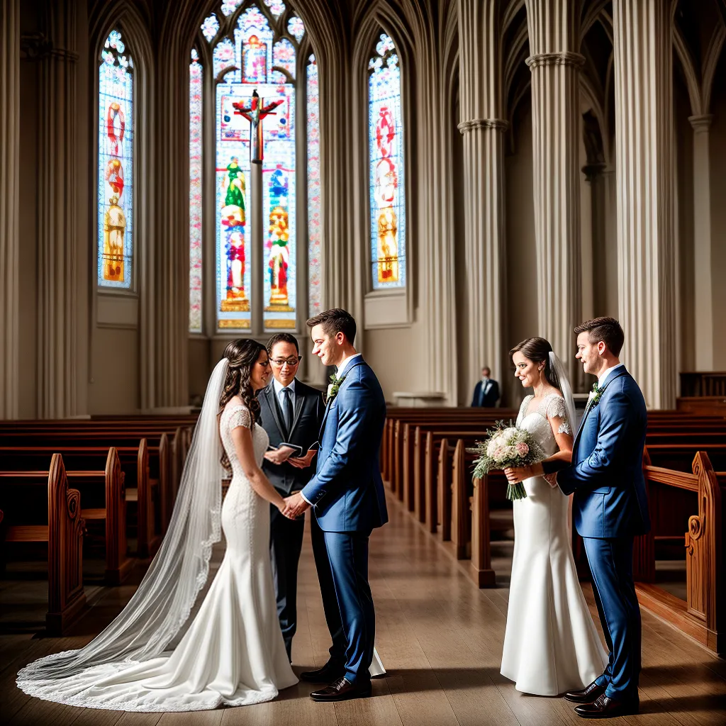 casamento no altar cristao noiva noivo