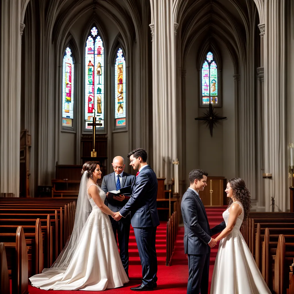 casal altar igreja amor fe
