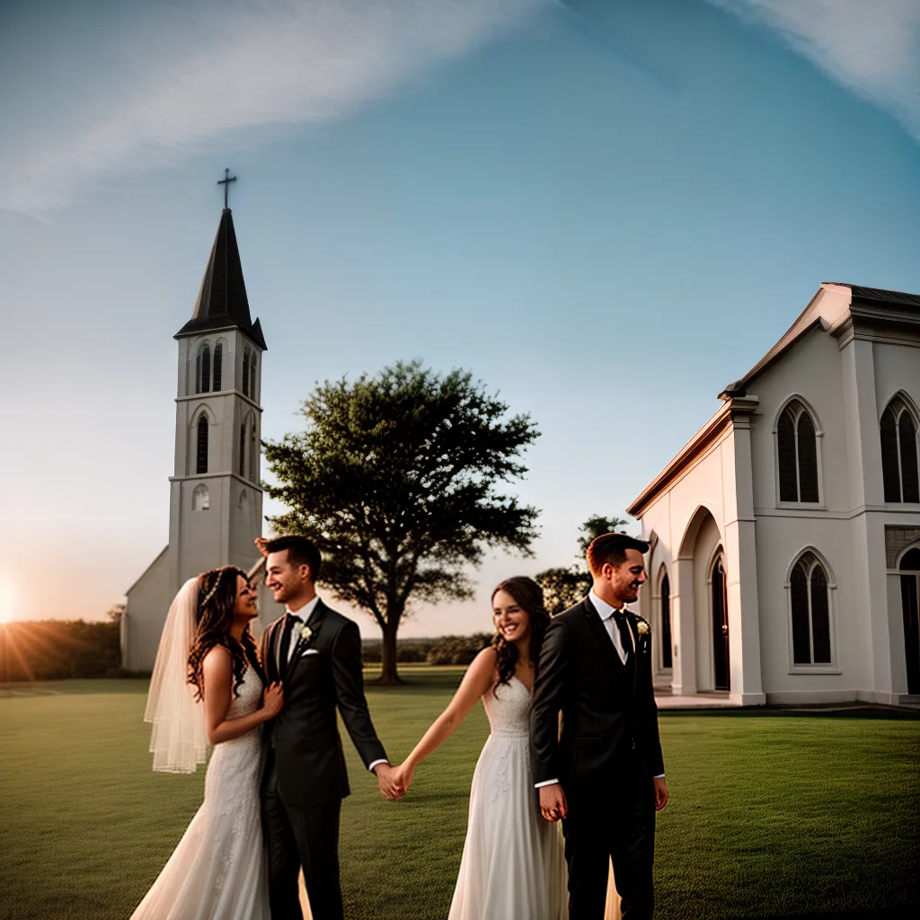 casamento por do sol igreja convite