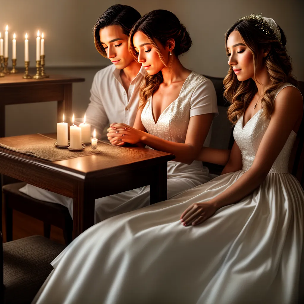 casal orando biblia luz vela 1
