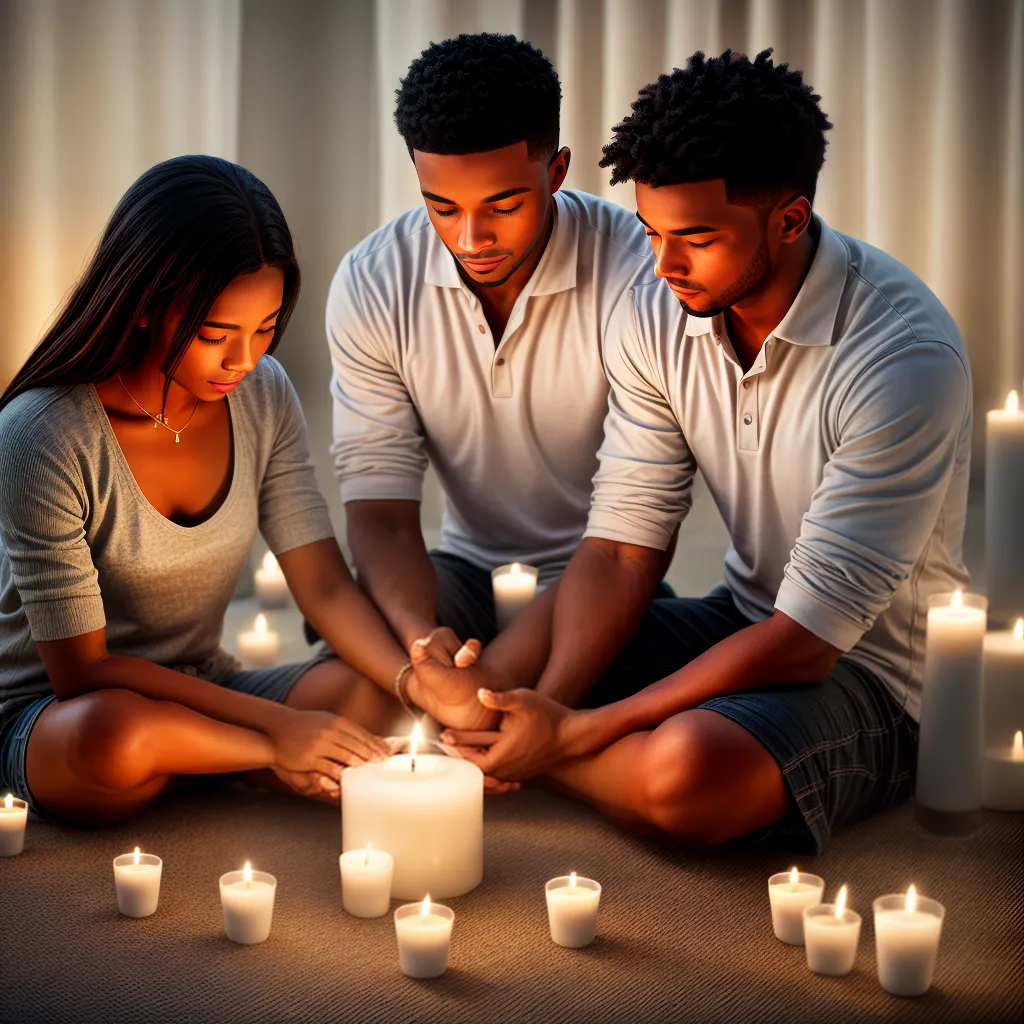 oracao casal velas flores